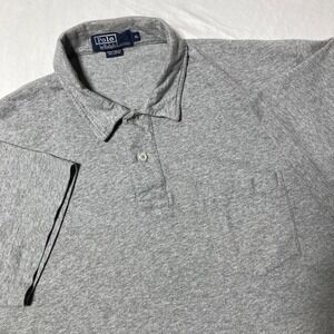 Polo Ralph Lauren Soft Touch‎ Cotton Polo Shirt Gray Men's Size XL